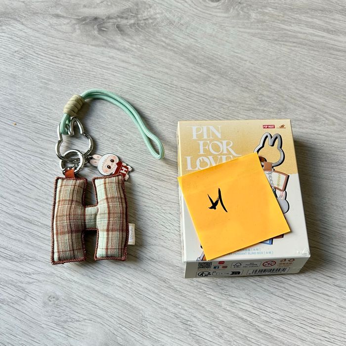 Pendant Letter H Pin For Love Plush Bloom