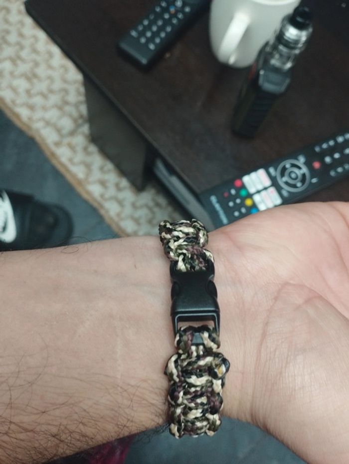 Bracelet homme paracorde homme camouflage - photo numéro 2