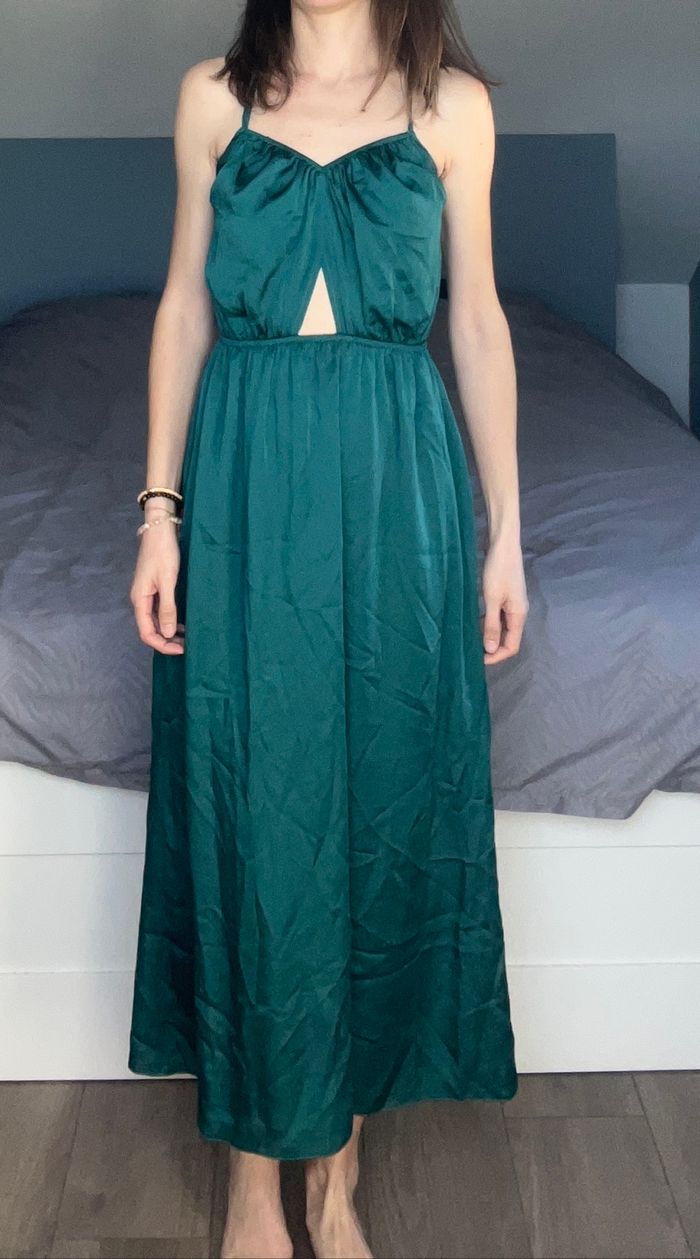 Longue robe verte