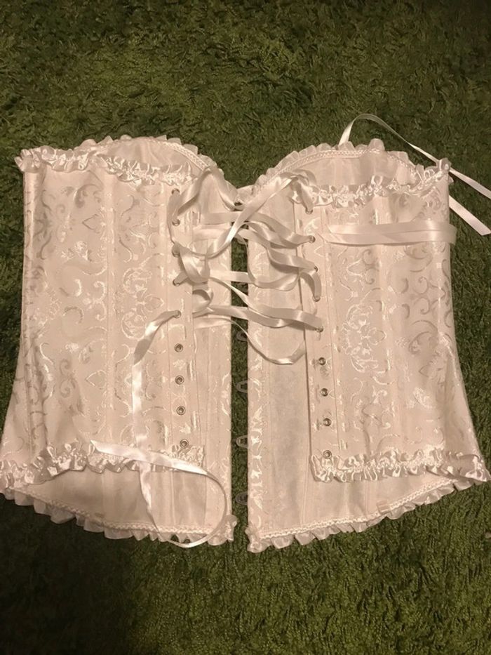 bustier blanc casse  lacage xl orcanta - photo numéro 2