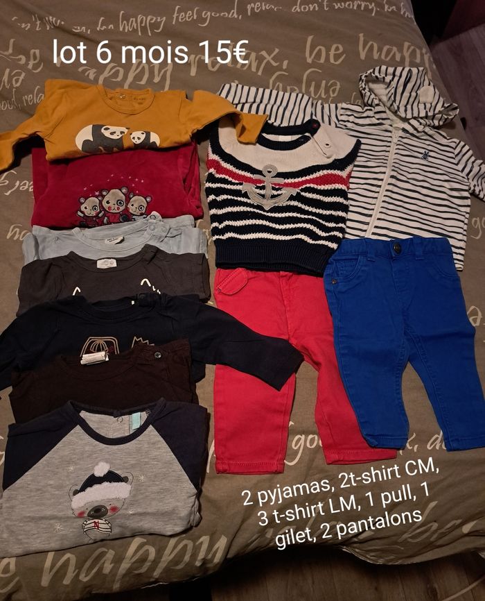 Lot vêtements 6 mois