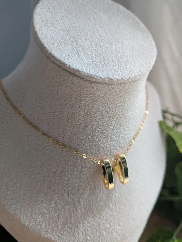 Collier pop up H tendance orange - photo numéro 6