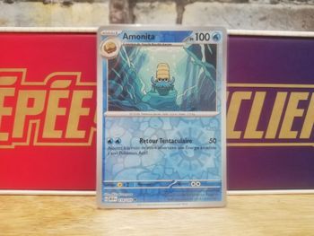Carte Pokemon Amonita reverse 151