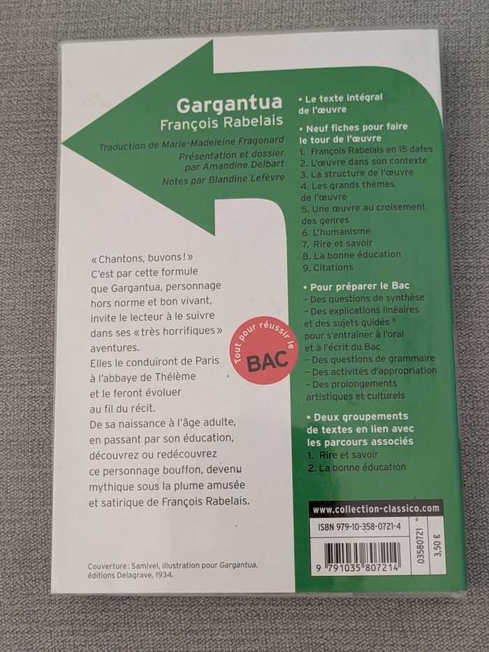 "Gargantua" de François Rabelais - photo numéro 2
