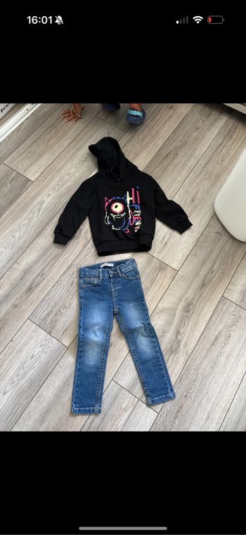 Lot jean +sweat garçon
