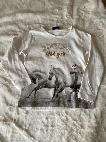 Tee shirt manche longue chevaux