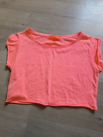 Tee-shirt manches courtes crop top