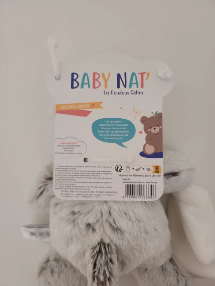 Doudou Neuf avec étiquette baby nat' - photo numéro 4