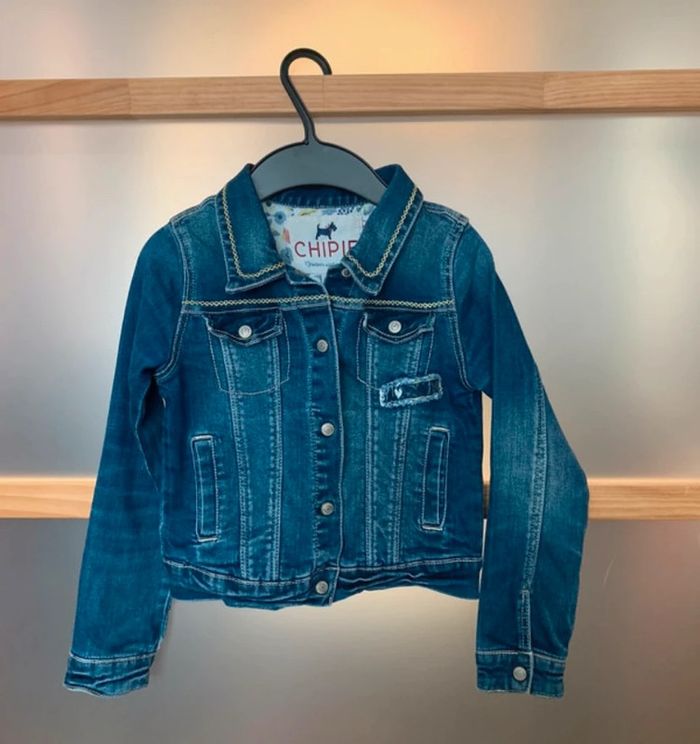 Veste en jean chipie fille 8 ans