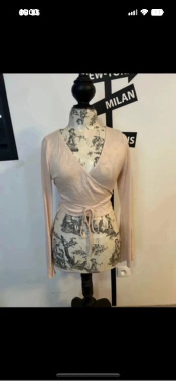Jolie haut cache cœur taille L