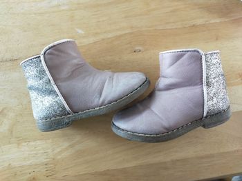 Bottines rose paillettes