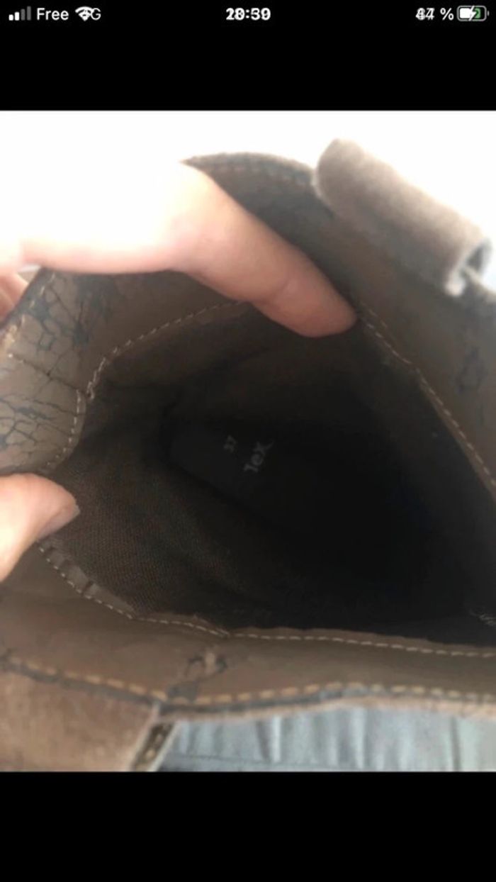 Bottines taille 37 avec talons - photo numéro 6