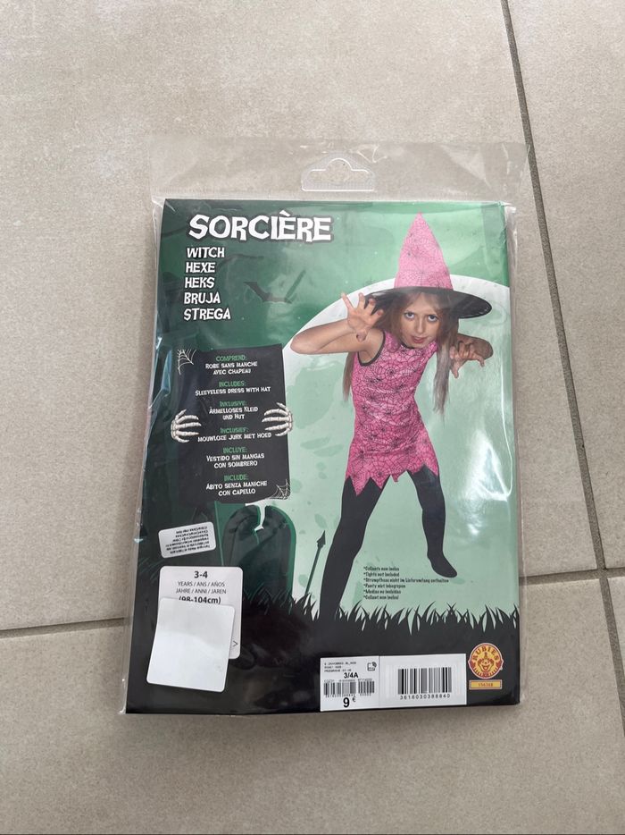 Déguisement Halloween fille sorcière