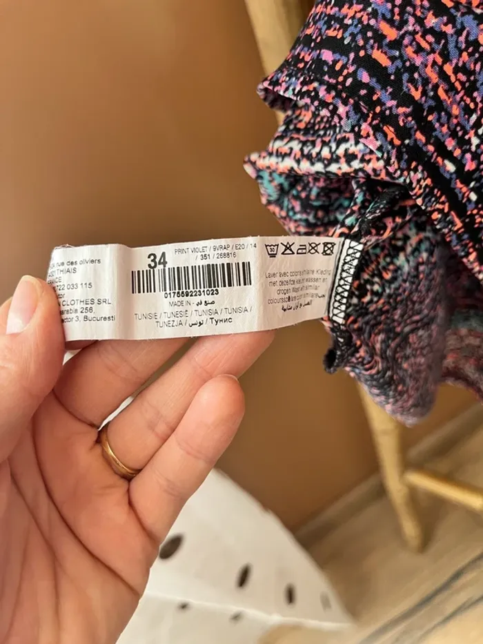 Robe violette à motif - photo numéro 5
