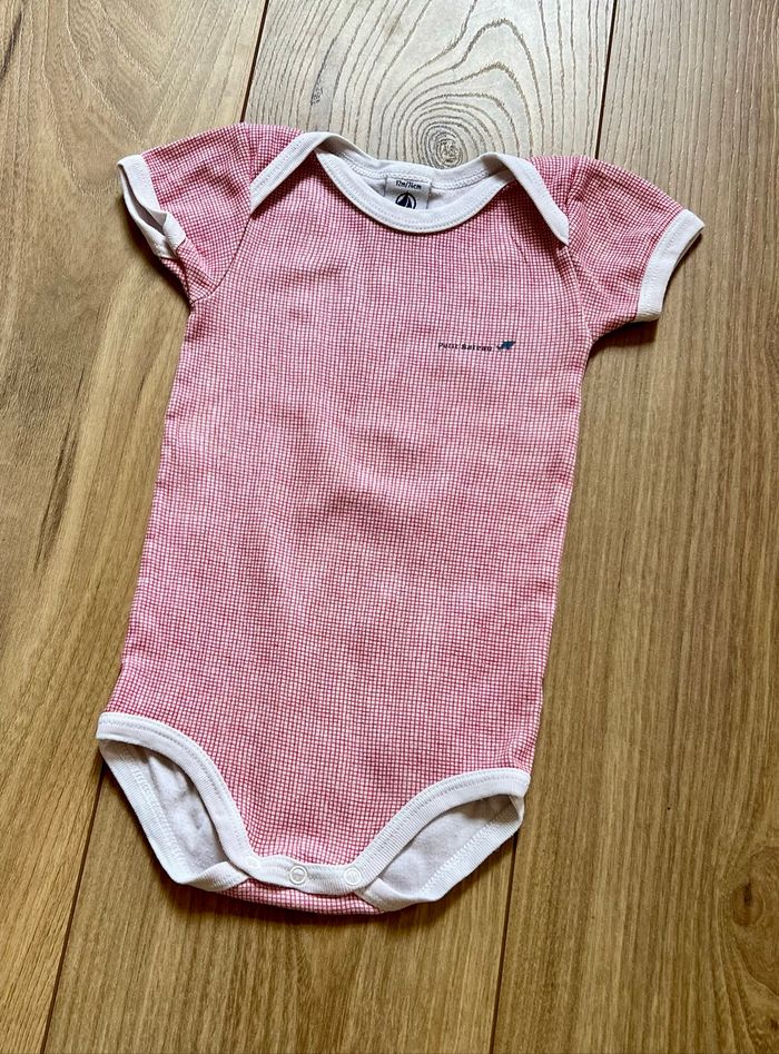 Body petits carreaux rouges - Petit Bateau