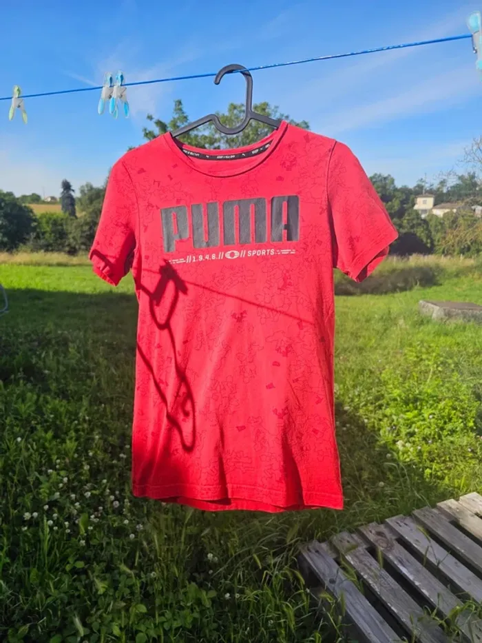 2 tee shirt puma garçon 11 12 ans + 1 gratuit - photo numéro 11