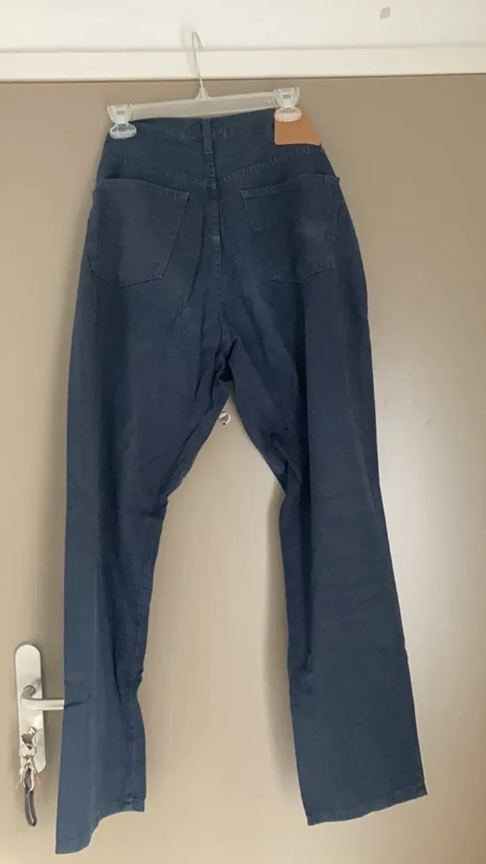 Pantalon homme coton taille 42 Superga bleu marine - photo numéro 5