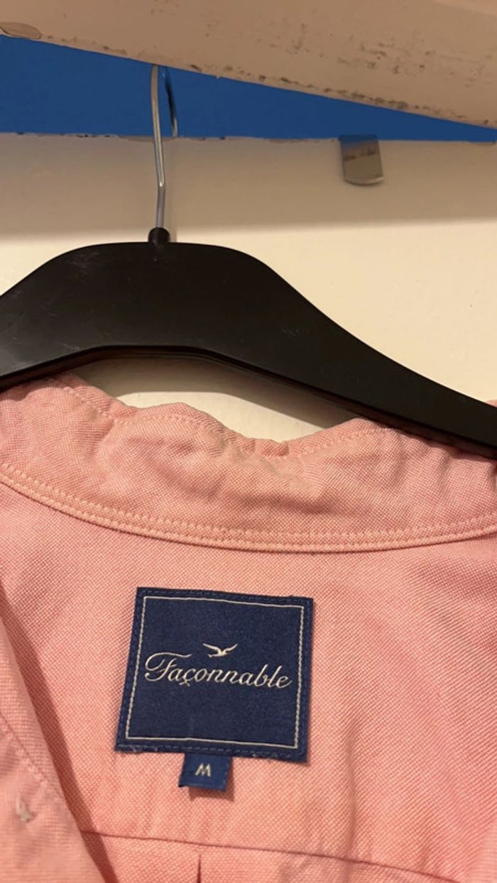 Superbe chemise rose Faconnable M - photo numéro 6