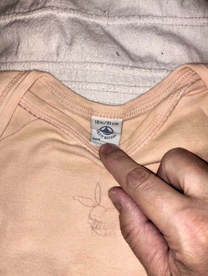 Lot de 3 body  petit bateau 18 mois - photo numéro 7