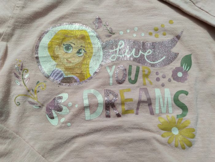 tee-shirt manches longues 5 ans fille disney - photo numéro 2