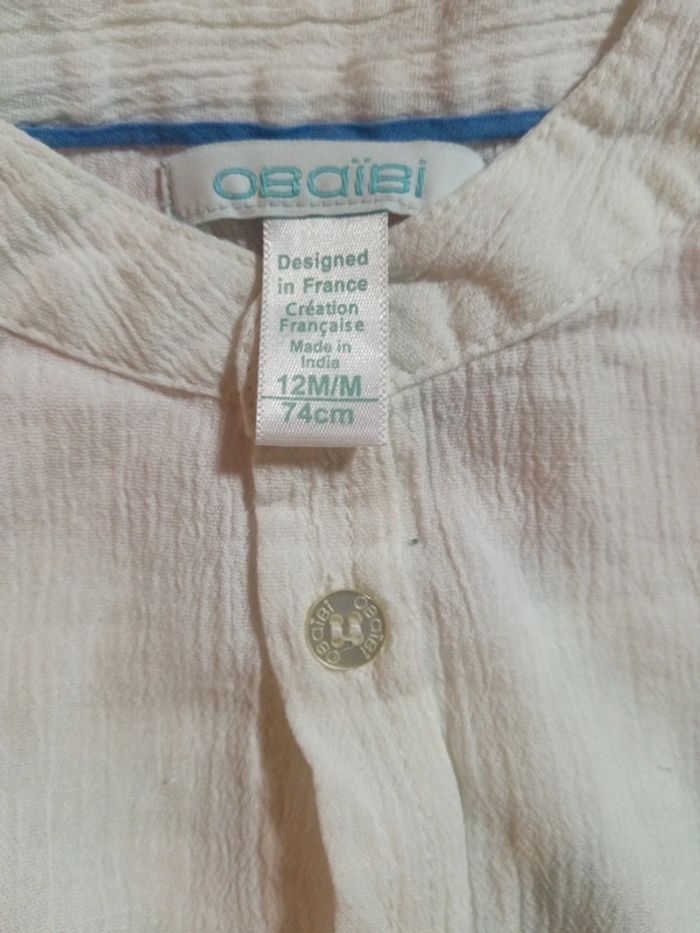 Chemise coton Blanche - photo numéro 3