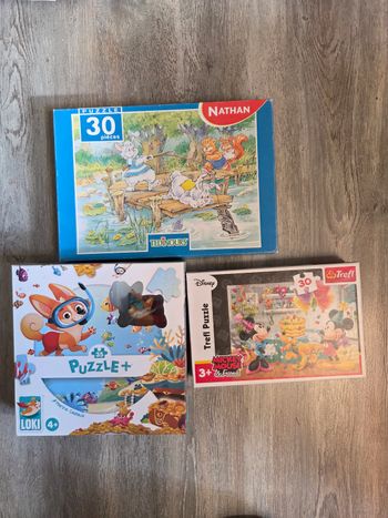Lot puzzles 30 pièces