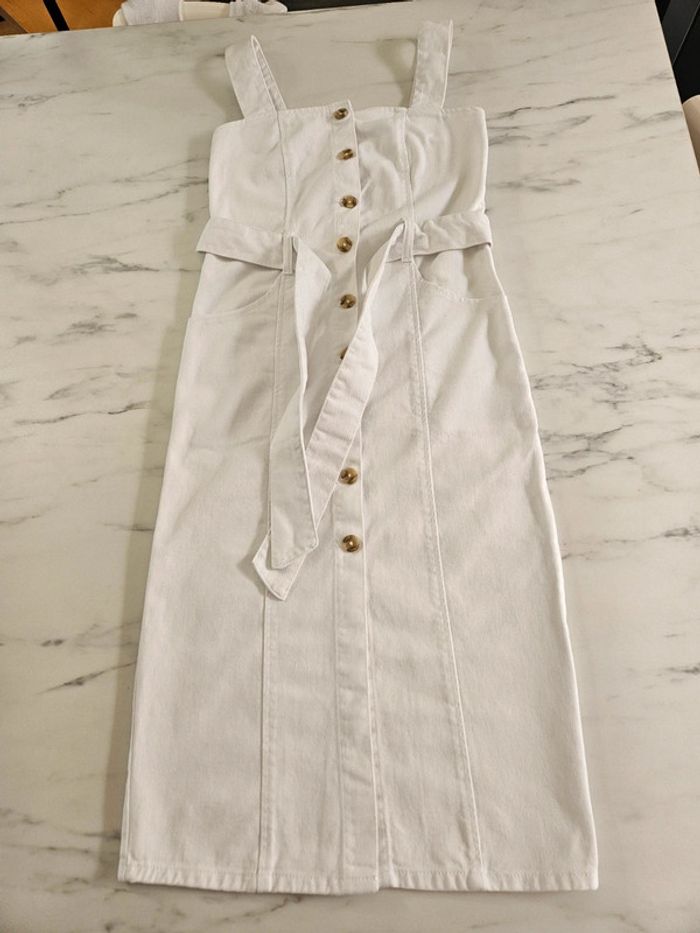 Denim Co robe blanche taille 32 - photo numéro 3