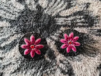 Boucles d'oreilles métal Ikita