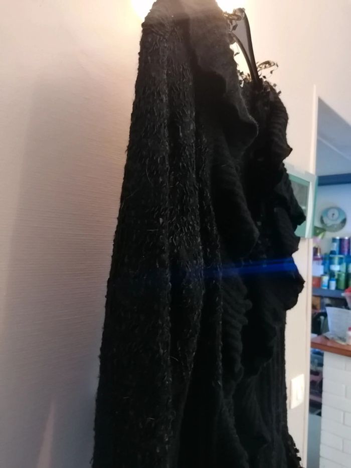 Veste gilet noir long très classe Patrice Bréal taille 46 soit 5Tbe - photo numéro 5