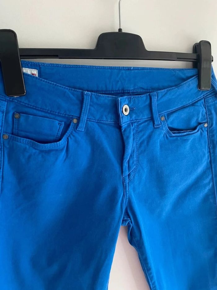 Pantalon slim bleu électrique Pepe Jeans - photo numéro 2