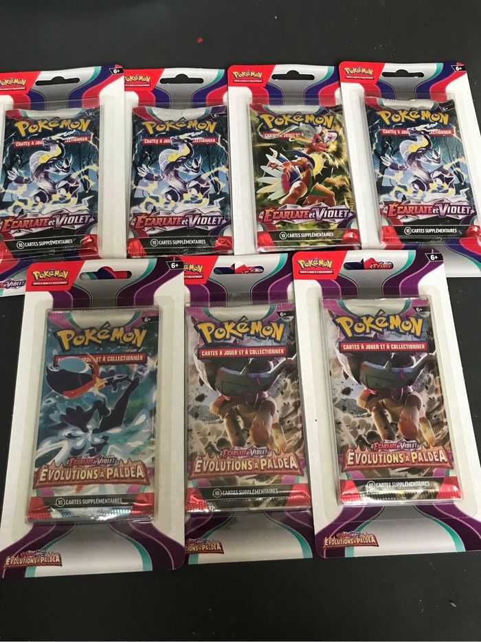 Pokemon lot de 7 booster sous blister