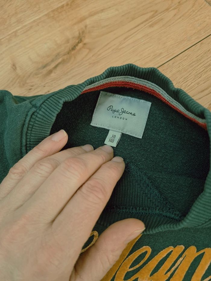 Sweat vert bouteille 10 ans - photo numéro 2