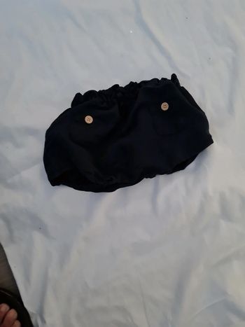 Shorty bleu marine chic 12 mois