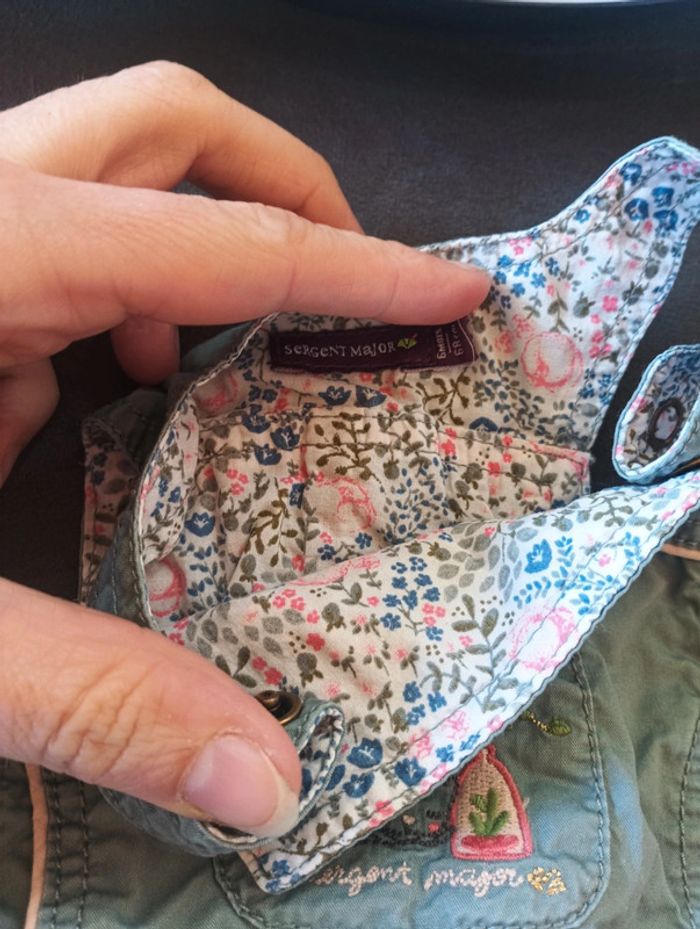 Robe boule style salopette + tee shirt offert Fille 6 mois - photo numéro 4