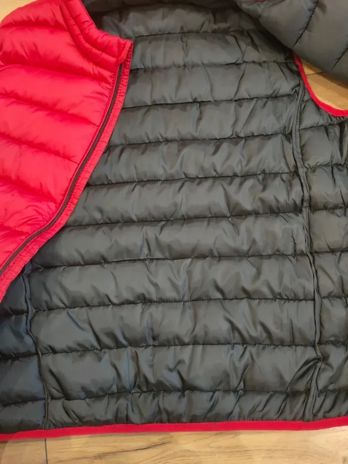 Doudoune sans manche rouge unie taille L homme - photo numéro 6