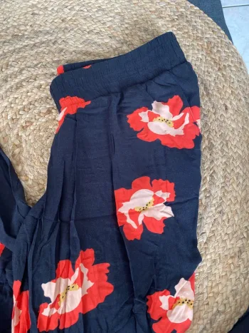 Pantalon de grossesse fleurs