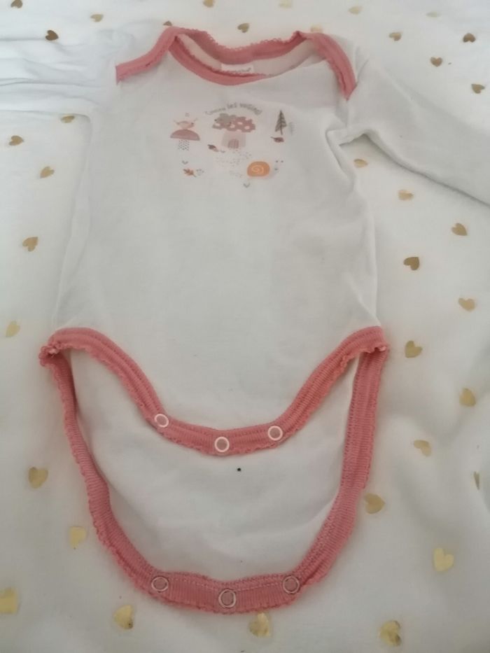 Lot de bodies bébé fille 3mois petit bateau. Absorba - photo numéro 2