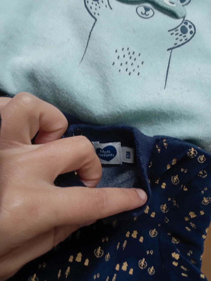 Lot de 4 pyjamas 6 mois - photo numéro 3