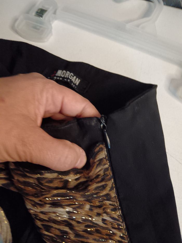 Pantalon noir avec foulard Morgan - photo numéro 5