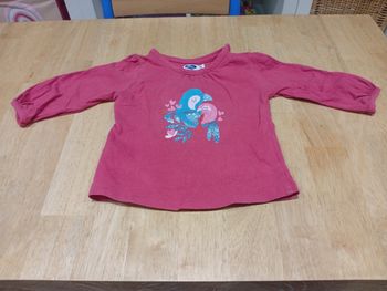 Tee-Shirt Manches Longues Mots D'Enfants Fille 6 Mois