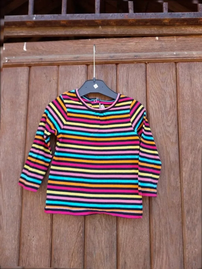 Tee-shirt manche longue bébé fille 23 mois Orchestra