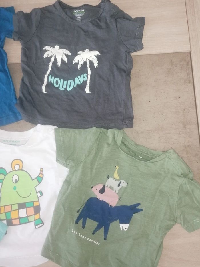 Lot de 5 Tee-shirts / 6 mois - photo numéro 3