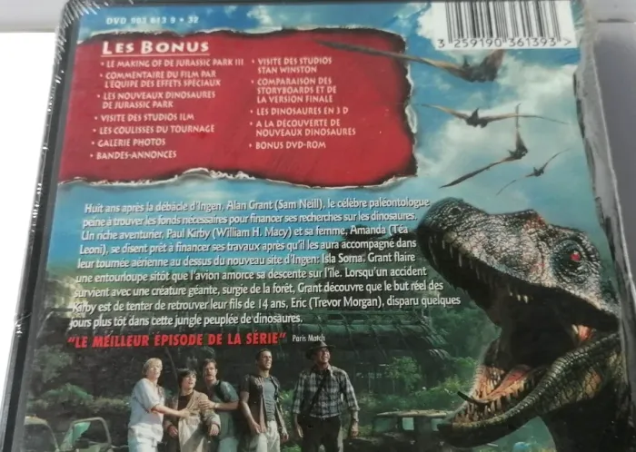 Dvd Jurassic Park 3 (Sam Neil, Tea Leoni) Neuf scellé. - photo numéro 4