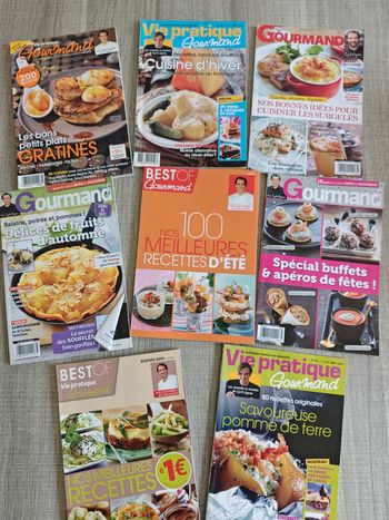 Lot de 8 livres de recettes de cuisine de Cyril Lignac