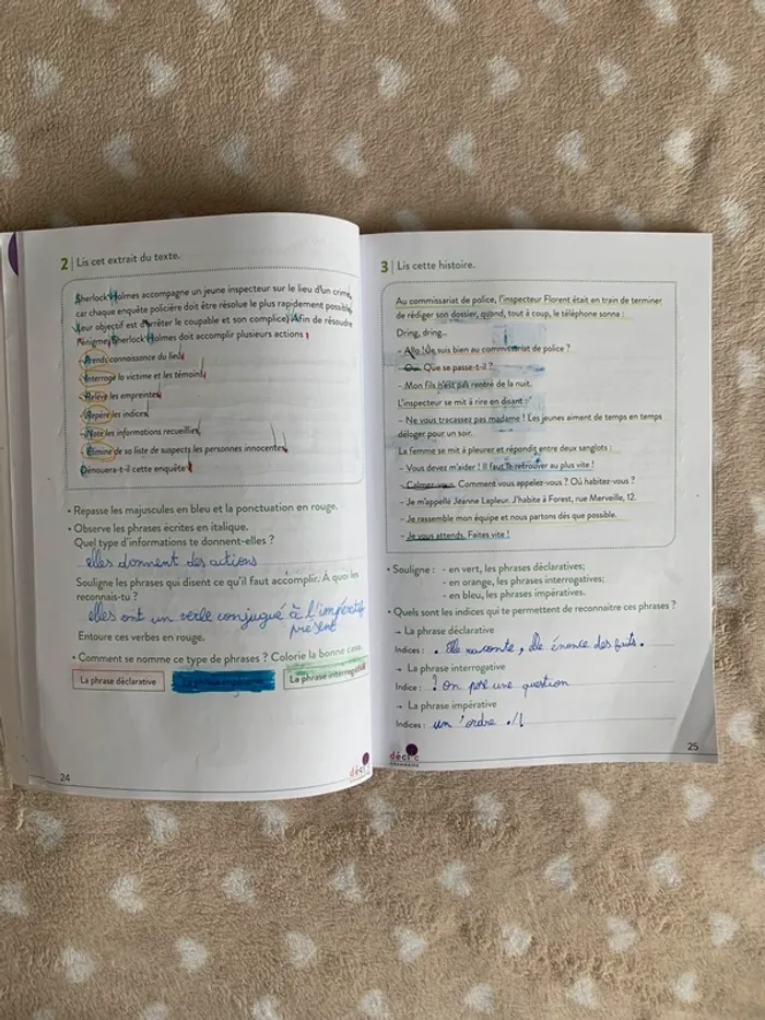 Livre grammaire déclic 4A cahier - photo numéro 4