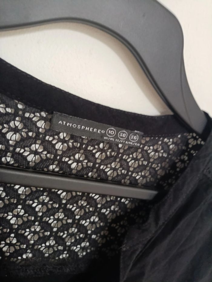 Blouse noire dentelle épaules Atmosphere 38 - photo numéro 2