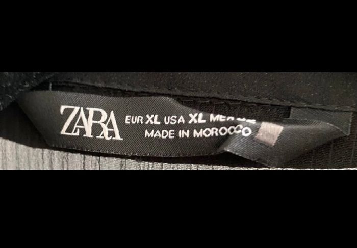 Chemisier noir transparent marqué Zara - photo numéro 7