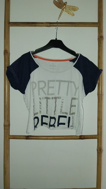 Tshirt court/ crop top Kookai 14 ans Très bon état