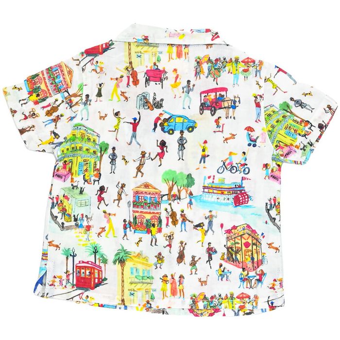 Chemise à manches courtes 6 mois en coton Arsène et les pipelettes - photo numéro 2