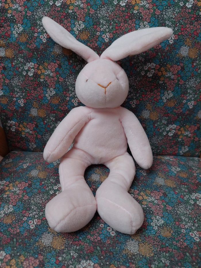 #7 Jacadi - peluche lapin rose
